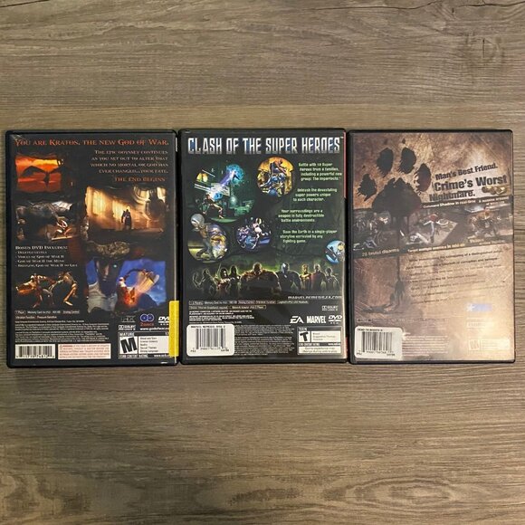 Lot of 3 PS2 Video Games - Marvel Nemesis Rise of Imperfects, God of War II, Etc - Picture 8 of 9